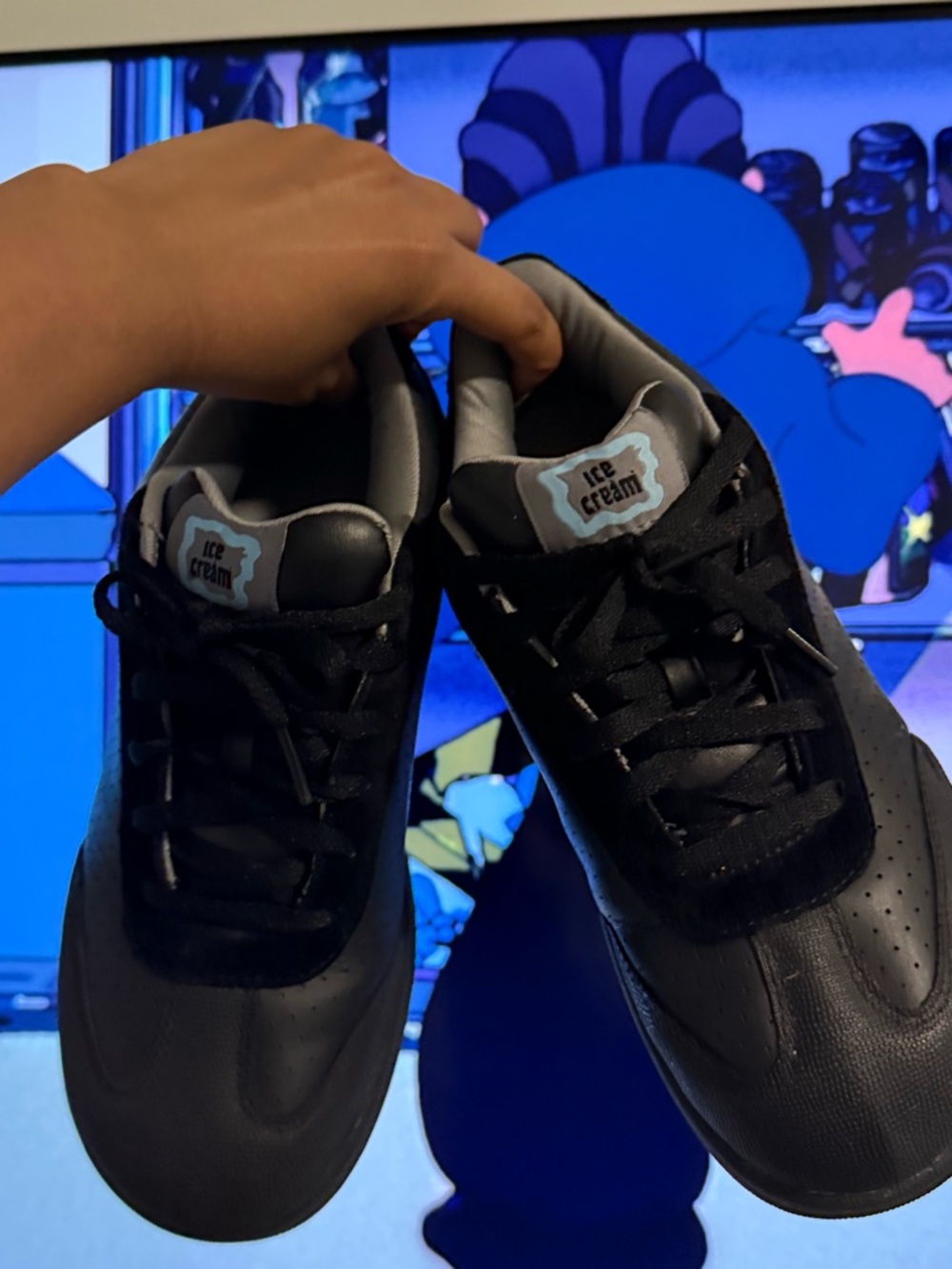 Ice Cream Black & Gray Sneakers